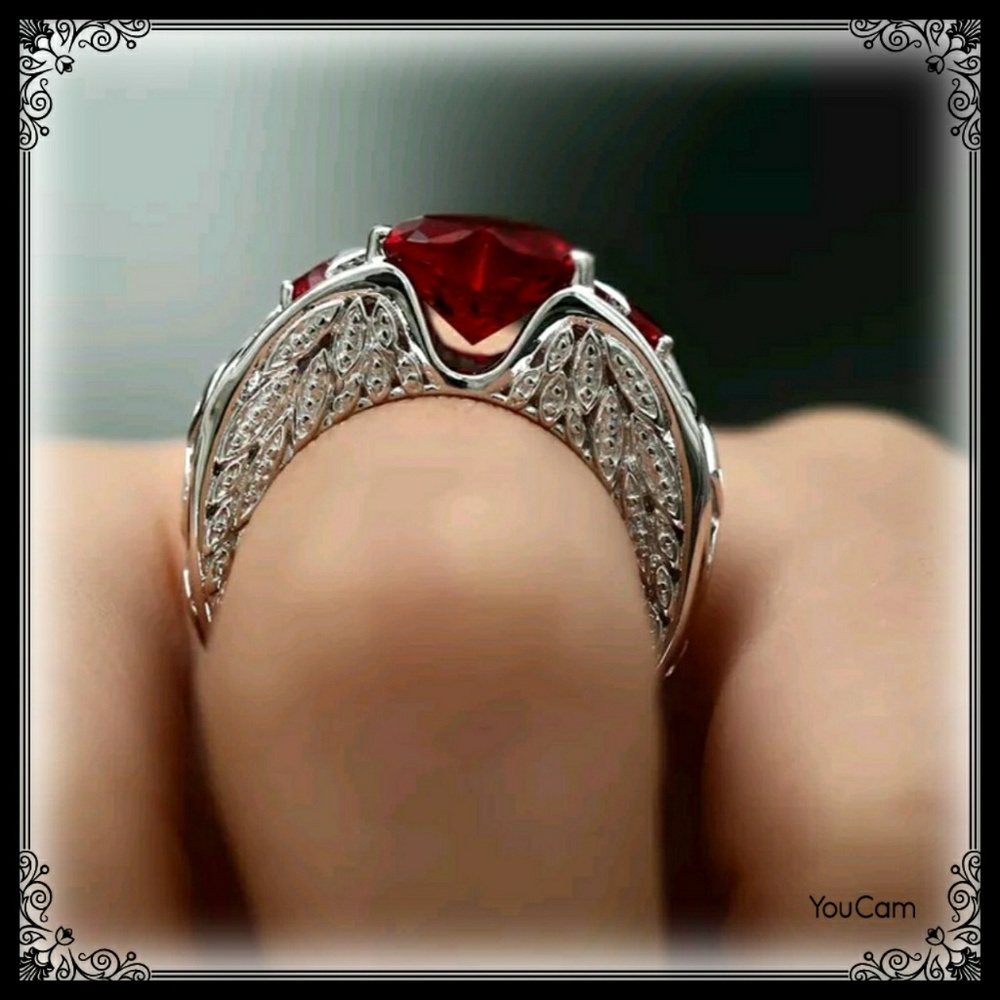 925 Silver Ruby Gemstone.